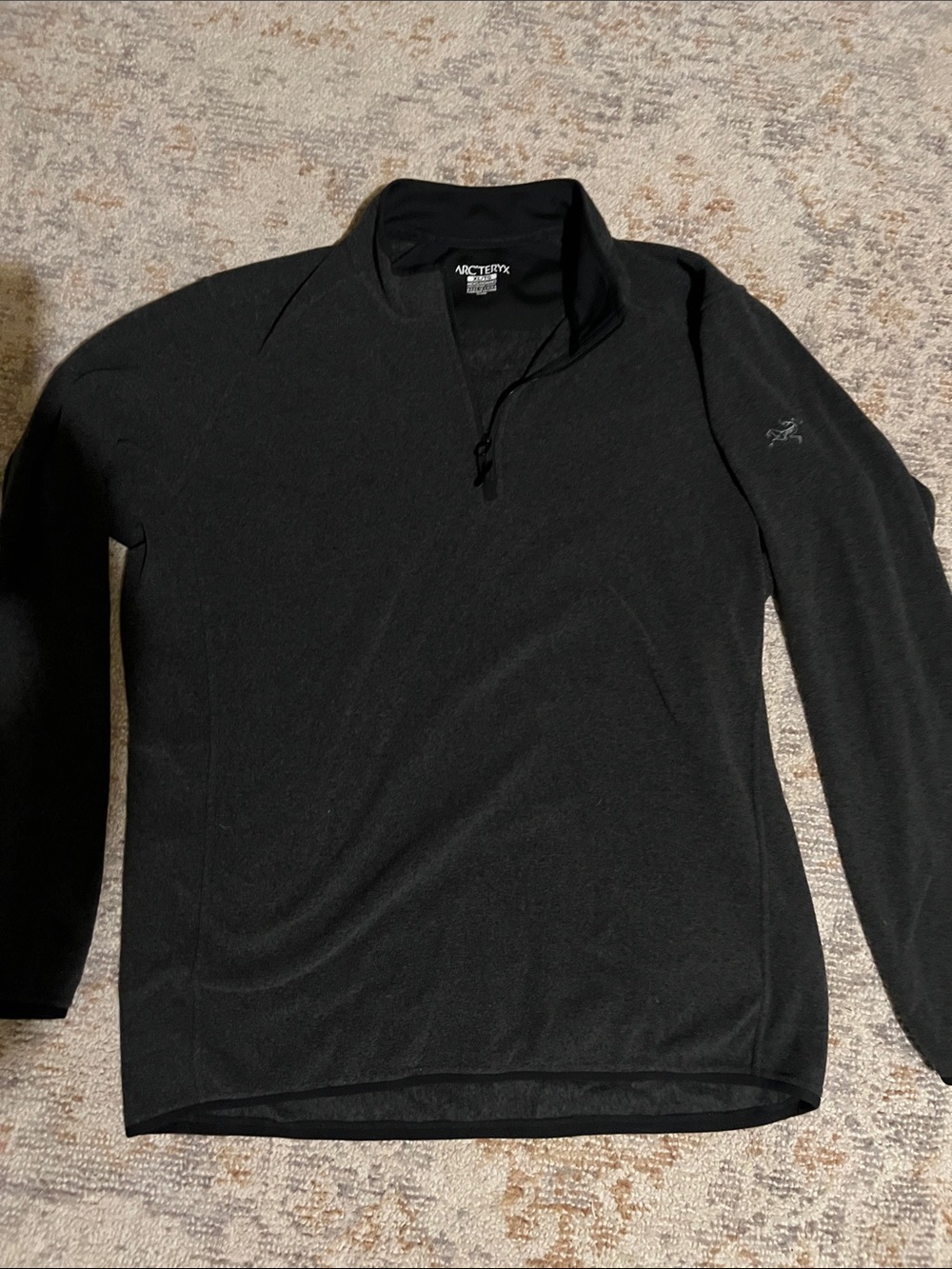 Arc'teryx Black Men's Quarter-Zip Performance Pullover